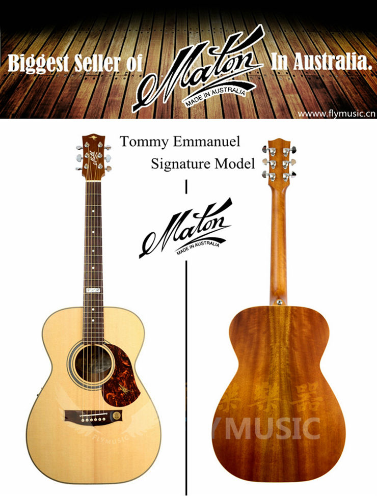 maton ebg808te tommy 签名款 全单电箱民谣吉他